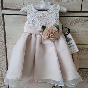 NWT Beautiful special occasion, baby girl dress by Rare Edition
